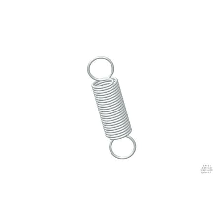 Approved Vendor Extension Spring, O=1.125, L= 4.50, W= .105 G609969187